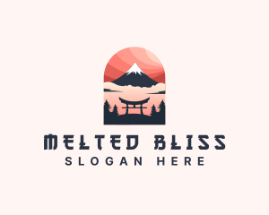 Mount Fuji Japan logo design