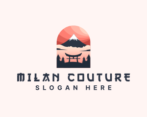 Mount Fuji Japan logo design