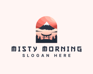 Mount Fuji Japan logo design