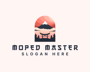 Mount Fuji Japan logo design