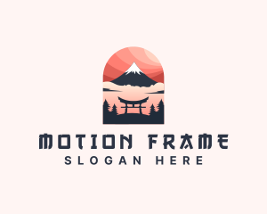 Mount Fuji Japan logo design