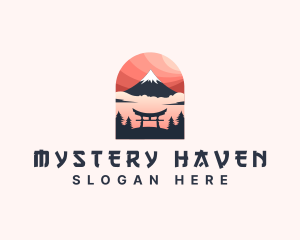 Mount Fuji Japan logo design