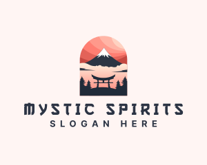 Mount Fuji Japan logo design