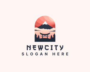 Mount Fuji Japan logo design