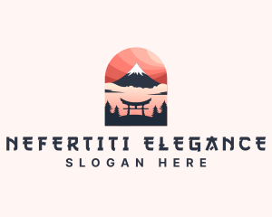 Mount Fuji Japan logo design