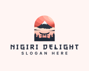 Mount Fuji Japan logo design