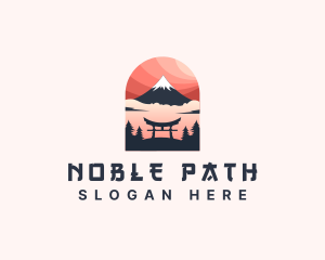 Mount Fuji Japan logo design