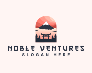 Mount Fuji Japan logo design