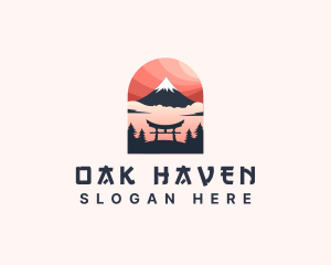 Mount Fuji Japan logo design