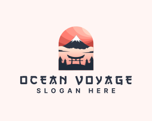 Mount Fuji Japan logo design