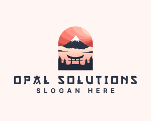 Mount Fuji Japan logo design