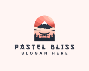 Mount Fuji Japan logo design