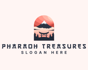 Mount Fuji Japan logo design