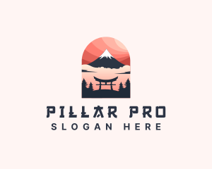 Mount Fuji Japan logo design