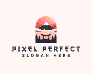 Mount Fuji Japan logo design