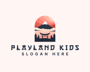 Mount Fuji Japan logo design