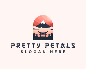 Mount Fuji Japan logo design