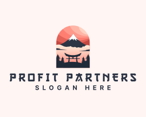 Mount Fuji Japan logo design