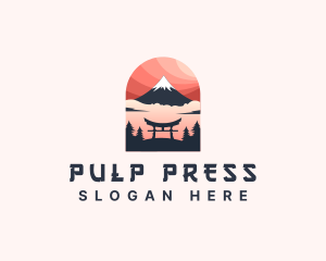 Mount Fuji Japan logo design