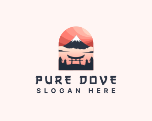 Mount Fuji Japan logo design