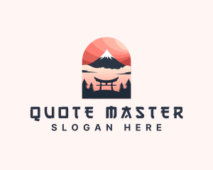 Mount Fuji Japan logo design