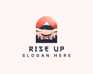 Mount Fuji Japan logo design