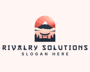 Mount Fuji Japan logo design