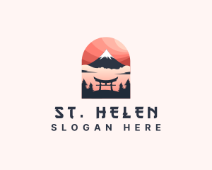 Mount Fuji Japan logo design