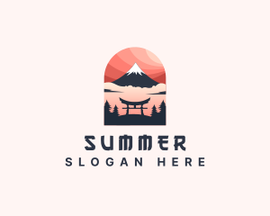 Mount Fuji Japan logo design