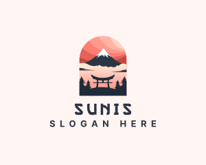 Mount Fuji Japan logo design