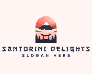 Mount Fuji Japan logo design