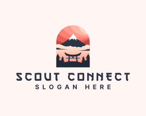 Mount Fuji Japan logo design