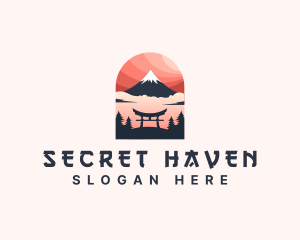 Mount Fuji Japan logo design