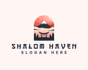 Mount Fuji Japan logo design