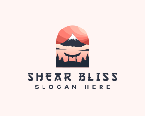 Mount Fuji Japan logo design