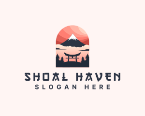 Mount Fuji Japan logo design