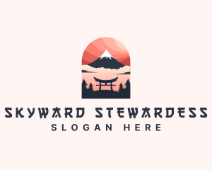 Mount Fuji Japan logo design