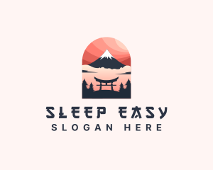 Mount Fuji Japan logo design