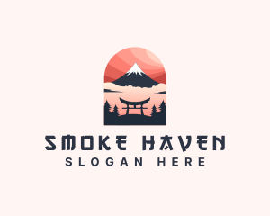 Mount Fuji Japan logo design