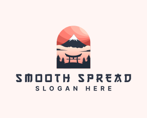 Mount Fuji Japan logo design