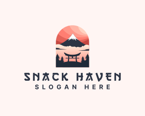 Mount Fuji Japan logo design