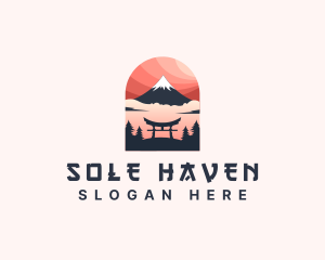 Mount Fuji Japan logo design