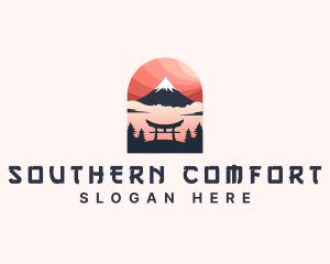 Mount Fuji Japan logo design