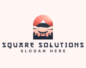 Mount Fuji Japan logo design