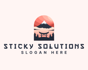 Mount Fuji Japan logo design