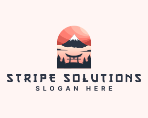 Mount Fuji Japan logo design