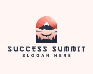 Mount Fuji Japan logo design