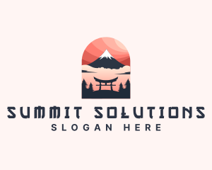 Mount Fuji Japan logo design