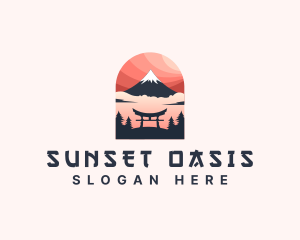 Mount Fuji Japan logo design