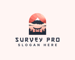 Mount Fuji Japan logo design